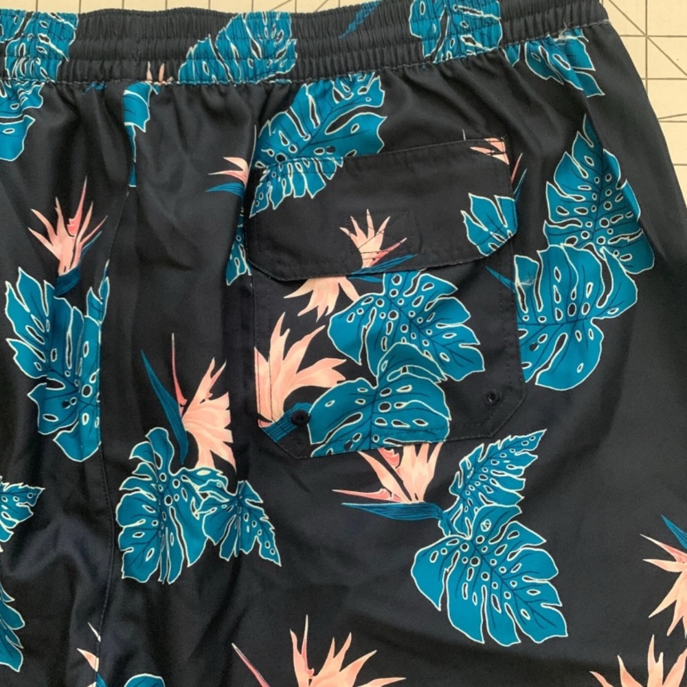 NEW SIZE 3XT Big Man  Roundtree & Yorke Shorts Swim Trunks Dk Navy   MSRP $70 - Picture 4 of 5